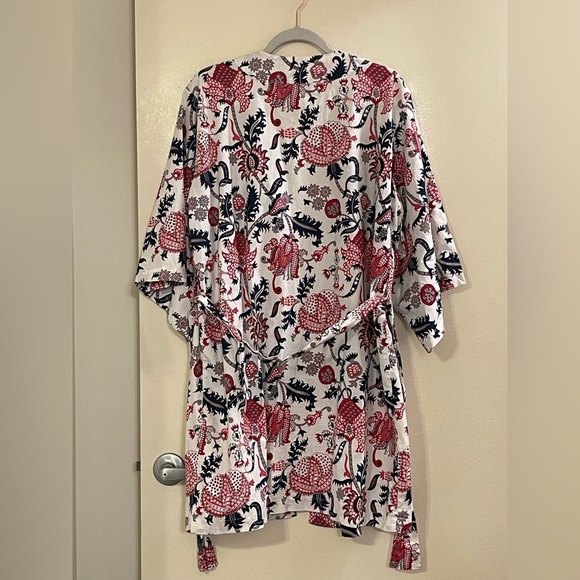 ROLLER RABBIT by ANTHROPOLOGIE NWOT Amanda Robe in Red Rouge - Picture 6 of 10